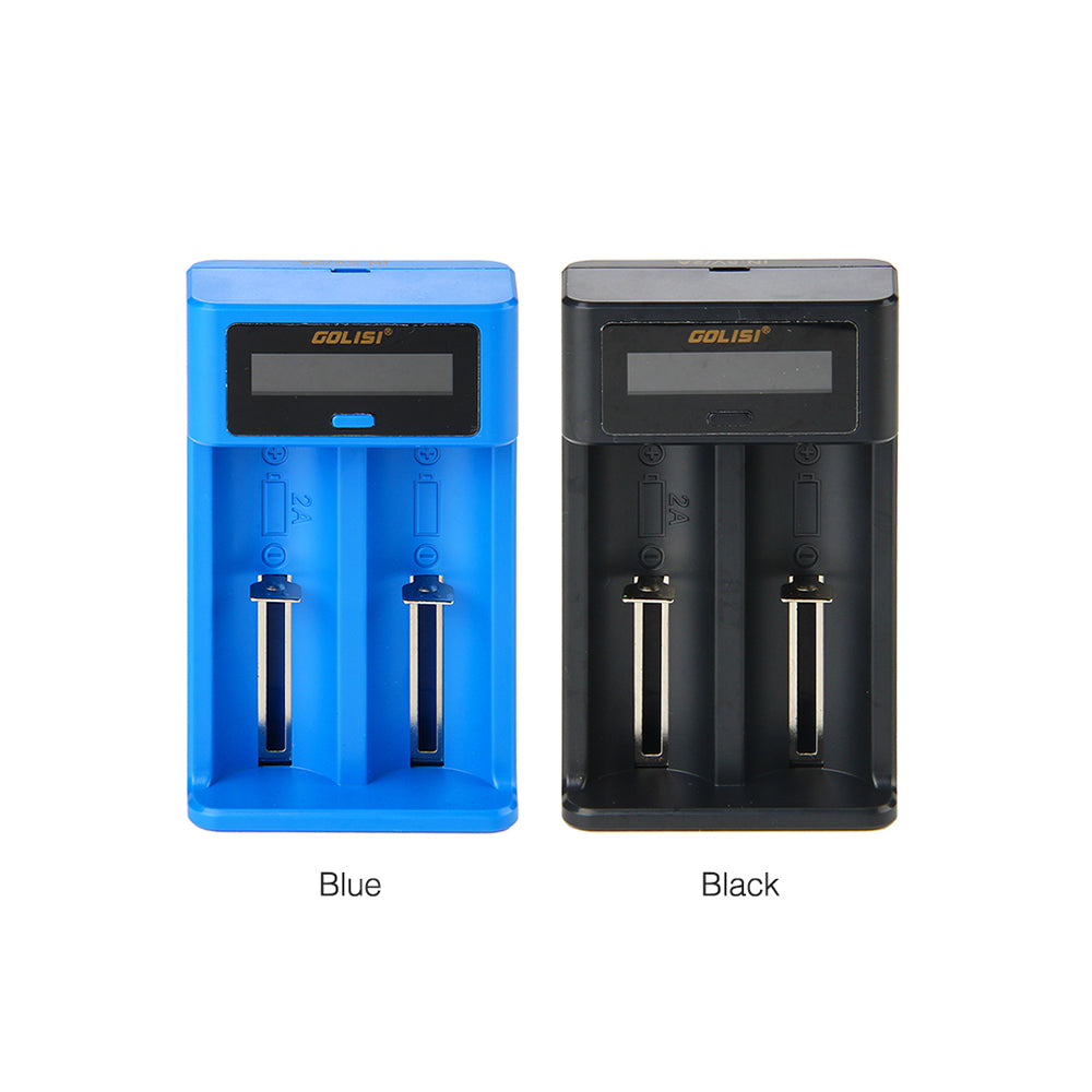 golisi i2 smart usb charger with lcd screen (2 bay) golisi i2 smart usb charger with lcd screen (2 bay)