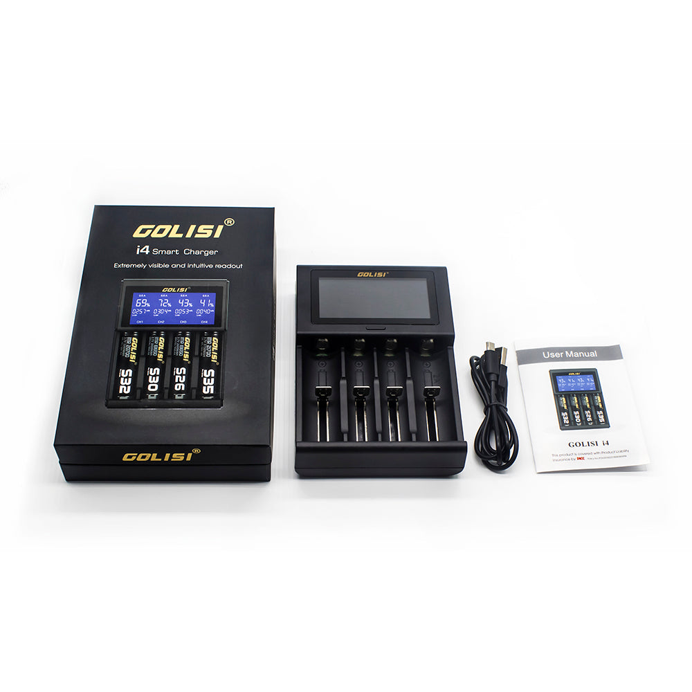 golisi i4 smart usb charger with lcd screen (4 bay) golisi i4 smart usb charger with lcd screen (4 bay)