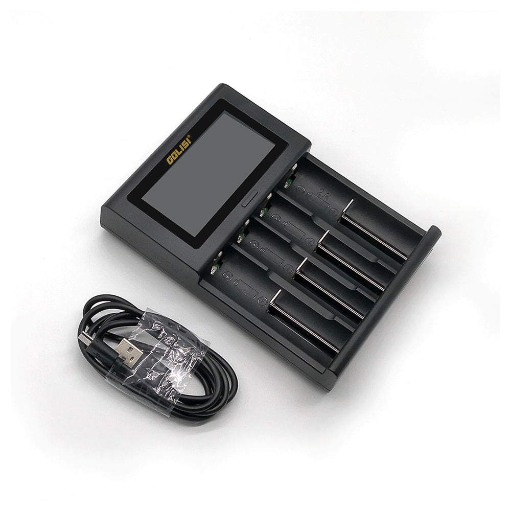 golisi i4 smart usb charger with lcd screen (4 bay) golisi i4 smart usb charger with lcd screen (4 bay)