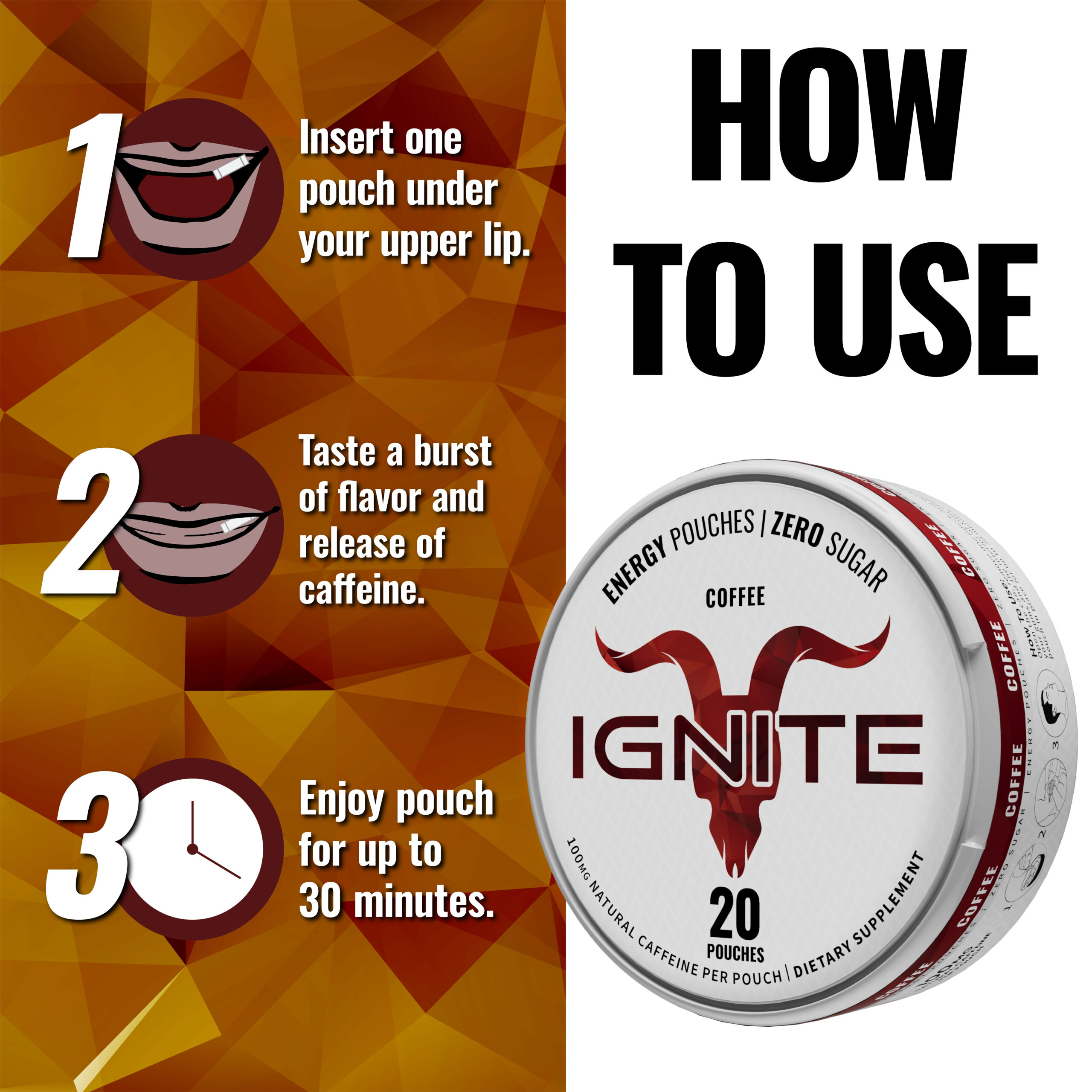 ignite energy pouches – coffee ignite energy pouches – coffee