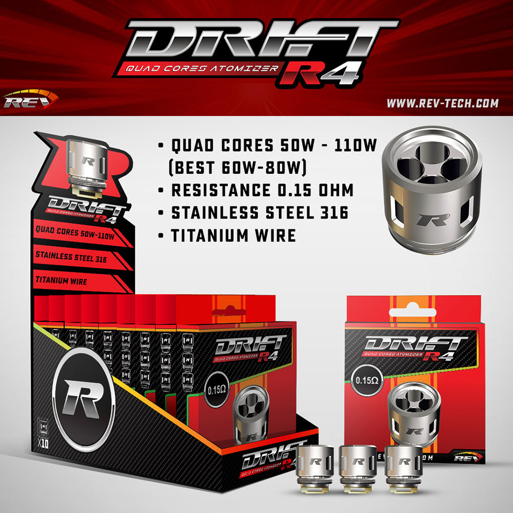 rev drift replacement coils (3pcs/pack) rev drift replacement coils (3pcs/pack)