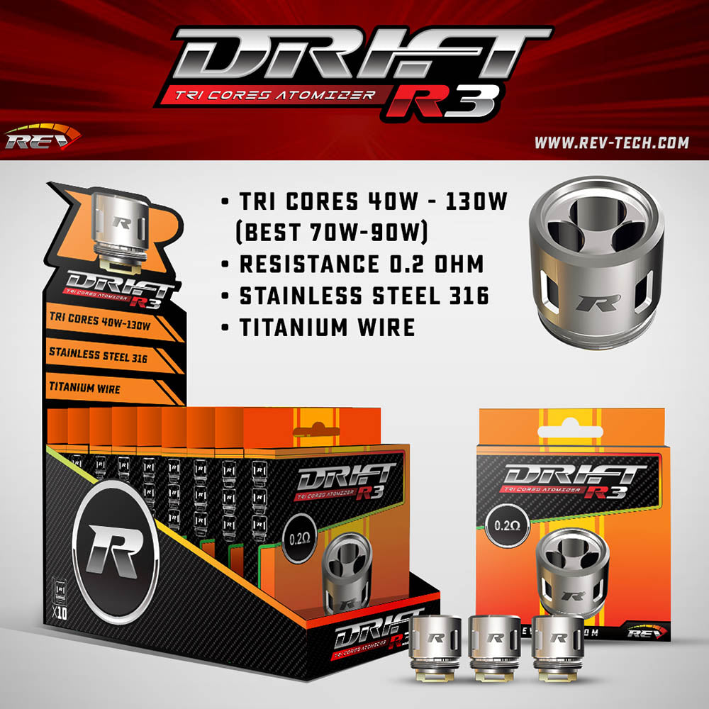 rev drift replacement coils (3pcs/pack) rev drift replacement coils (3pcs/pack)