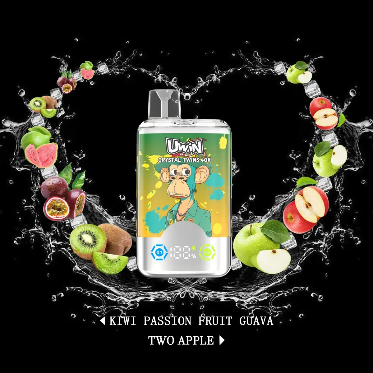 uwin twins crystal 40k puffs 10 packs uwin twins crystal 40k puffs 10 packs