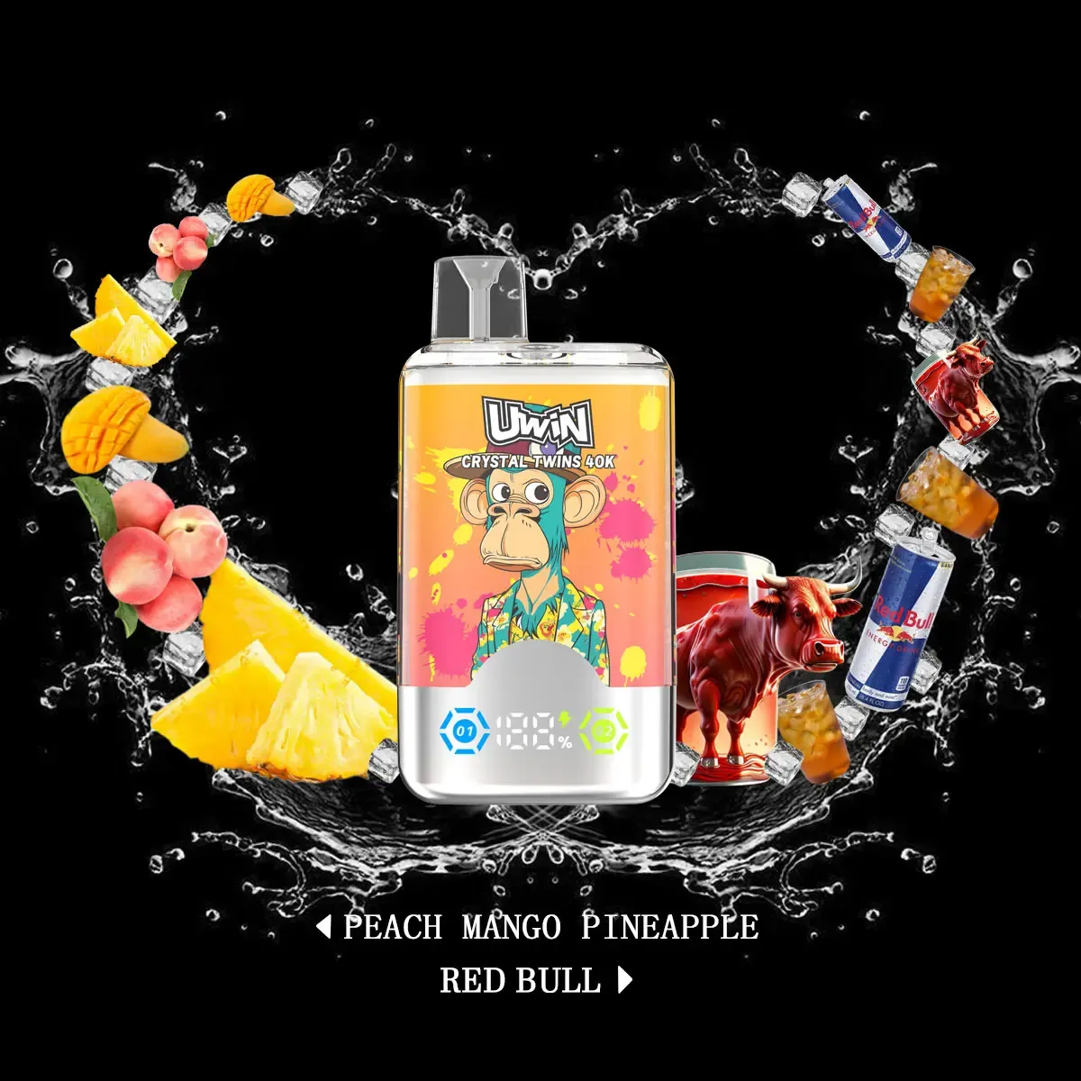 uwin twins crystal 40k puffs 10 packs uwin twins crystal 40k puffs 10 packs