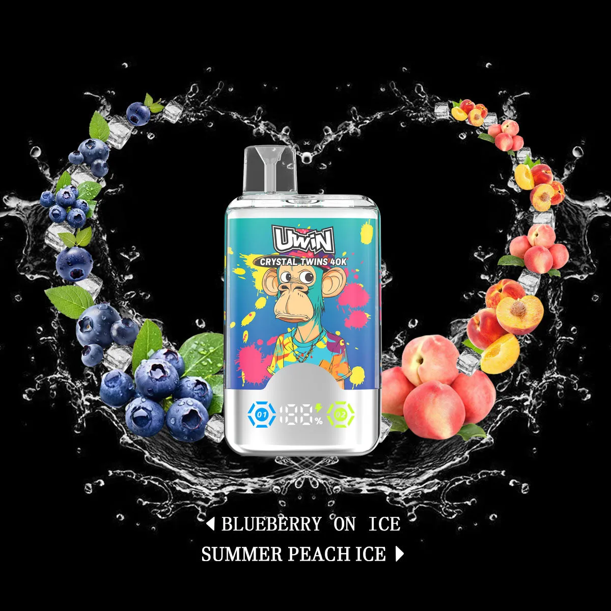uwin twins crystal 40k puffs 10 packs uwin twins crystal 40k puffs 10 packs
