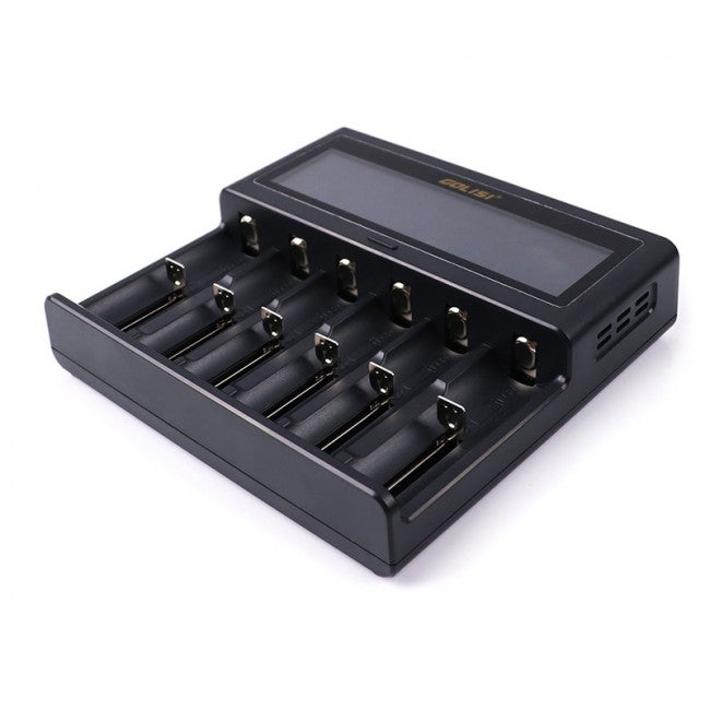 golisi s6 smart charger with lcd screen (6 bay) golisi s6 smart charger with lcd screen (6 bay)